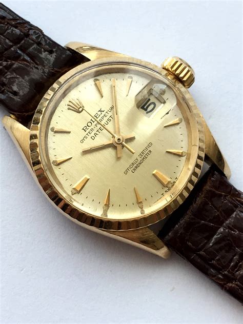 solid gold datejust rolex